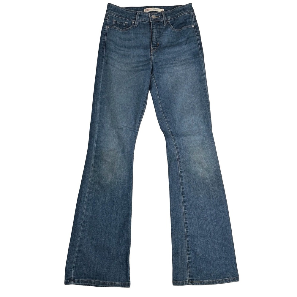 Signature By Levi Strauss Mid Rise Bootcut Stretch Midium Wash Jeans Womens Sz 2